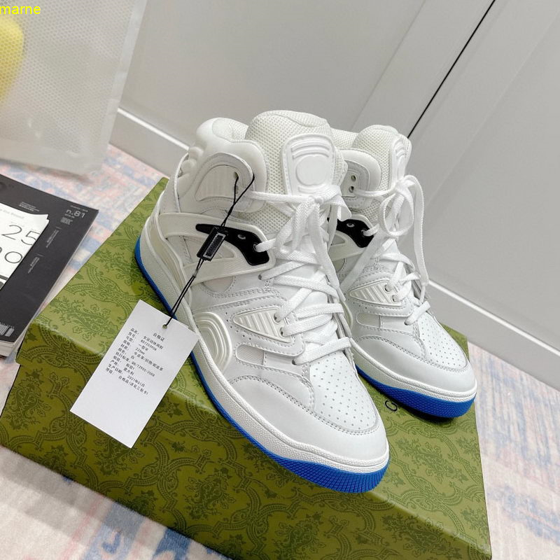 

Women's Men's 25mm Basket Faux Leather Shoes High-top Bee Bottom Sport Sneakers, #2