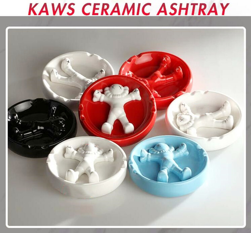 

Best-selling K A W S Ashtray 16cm*4cm Originalfake Holiday TAIPEI 1950 Companion Gallery Original Fake kaws Tabletop Arts model decorations toys gift