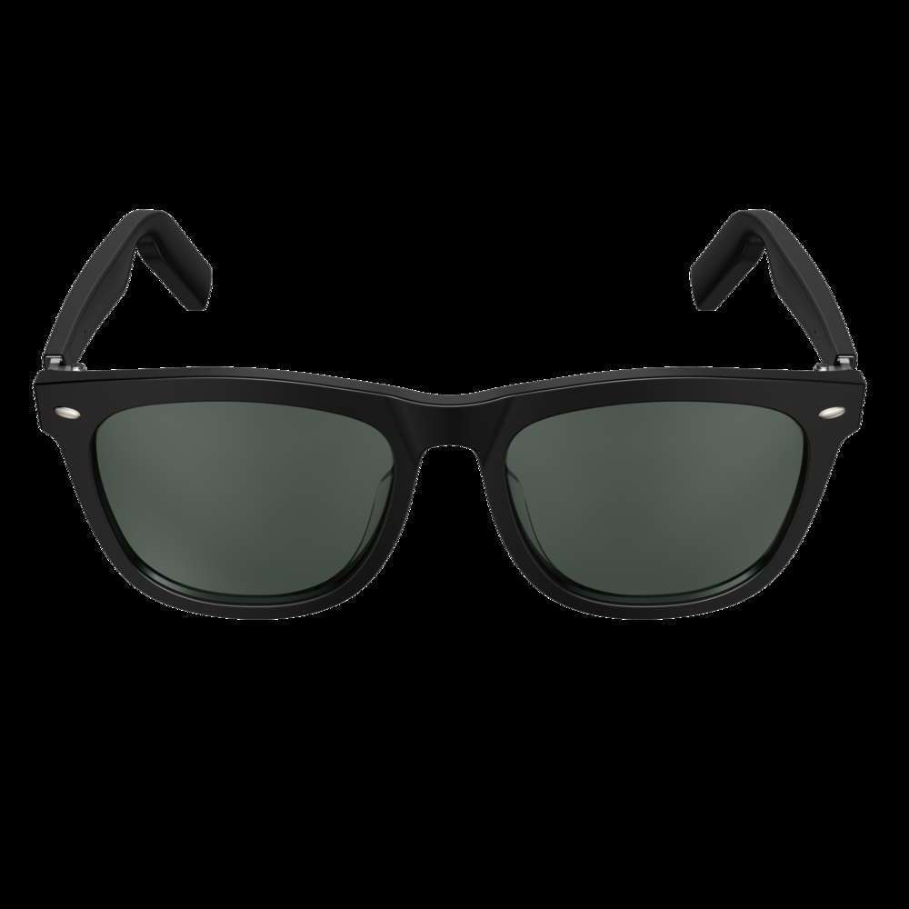 

Highend accessories Factory wholale custom high quality listen music call smart sunglass, Black
