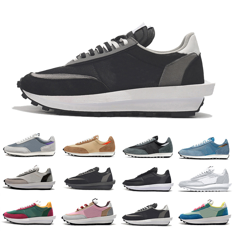 

White Nylon Vaporwaffle Mens women Running Shoes Triple Black LDV Waffle Wolf Grey Hyper Grape Pine Green College Orange outdoor Sports Trainers Sneakers, Color#23