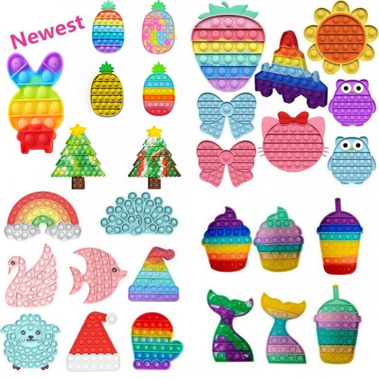 DHL Ship Push Bubble Fidget Toys Autism Special Needs Stress Reliever Helps Relieve Stress and Increase Focus Soft Squeeze Toys-image-128540979