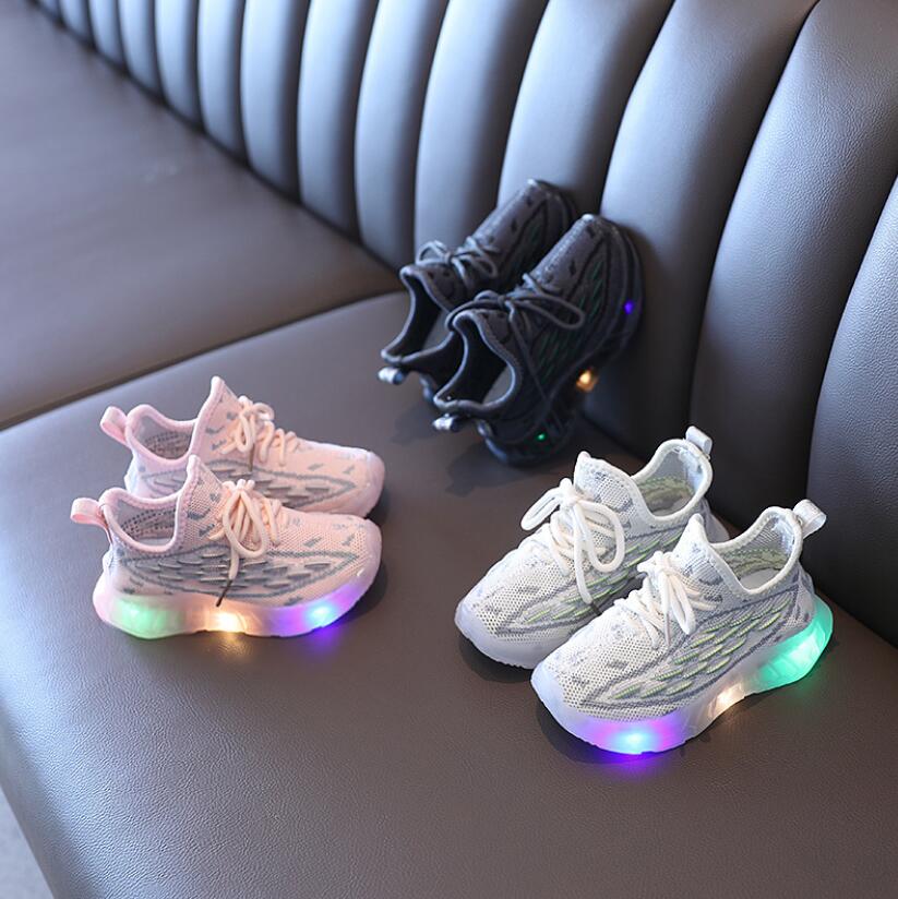 

Kids Toddler Shoes Led Glowing Sneakers With Light Children Running Shoes Non-slip Fashion Luminous Sport Shoes For Girls Boys, Pink
