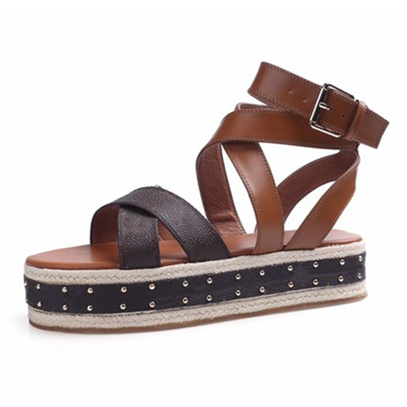 

Women Boundary Wedge Sandals Academy Flat 4Cm Citizen Flatform Black White Brown Passenger Starboard Coastline Peep Open Shoes