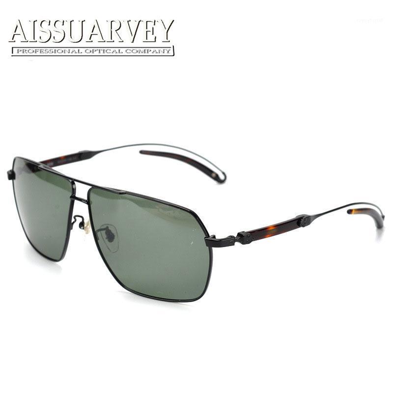 

Sunglasses Polarized Fashion Brand Designer Full Rim Driving Eyeglasses Polarization Lenses Vintage Out Door Square Wrap
