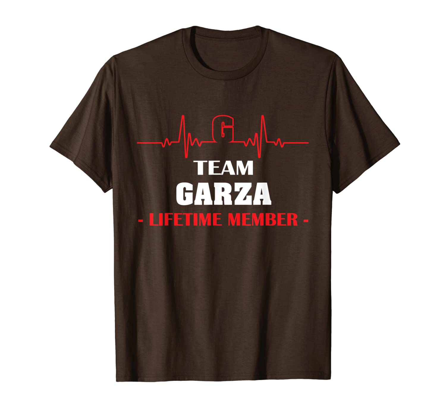 

team garza lifetime member family youth shirt father's day h, White;black