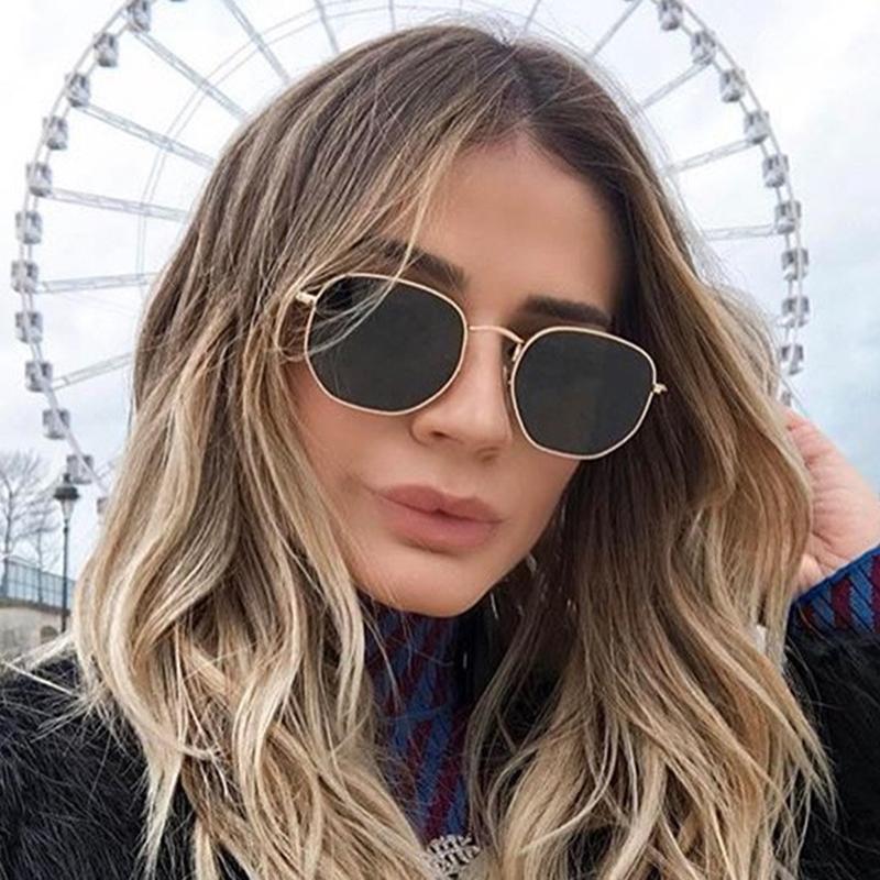 Sunglasses Classic Square Women Brand Designer Retro Alloy Frame Sun Glasses For Female Candy Colors Mirror