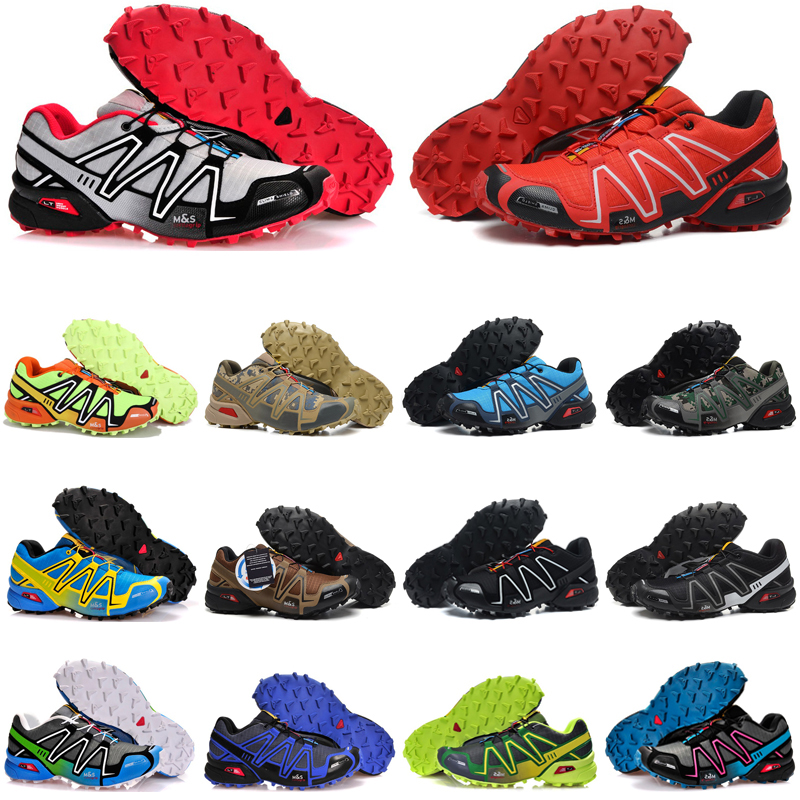 

hotsale speed cross 3 outdoor mens running shoes SpeedCross runner Jogging III Black Green Pink Grey #16 Men Trainers Sports Sneakers chaussures zapatos, Color #25