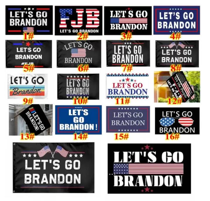 DHL 3x5 ft Let's Go Brandon Flag For 2024 Trump President Election Flags 90*150CM HDC02-image-663291171