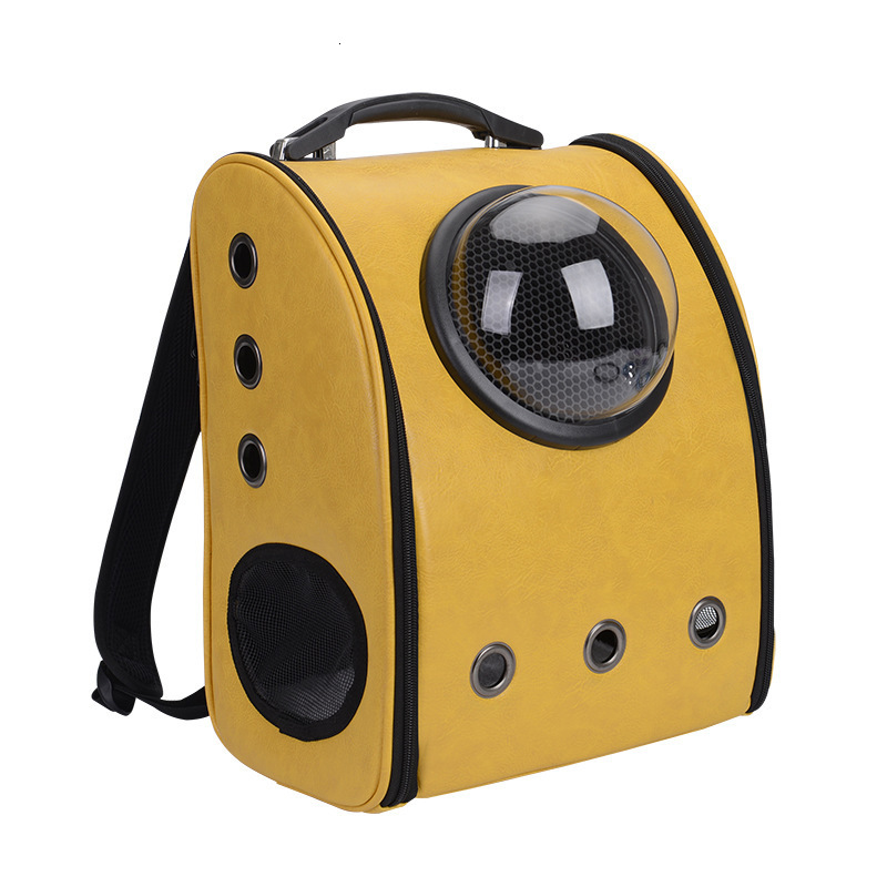 

Shoulder Pu Double Portable Transparent Cat Bag, Pet Breathable Backpack, Space Capsule, Foldable