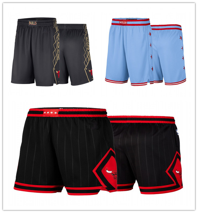 

Chicago Bulls MEN 2021 Association city Swingman basketball Shorts S-2XL, Black