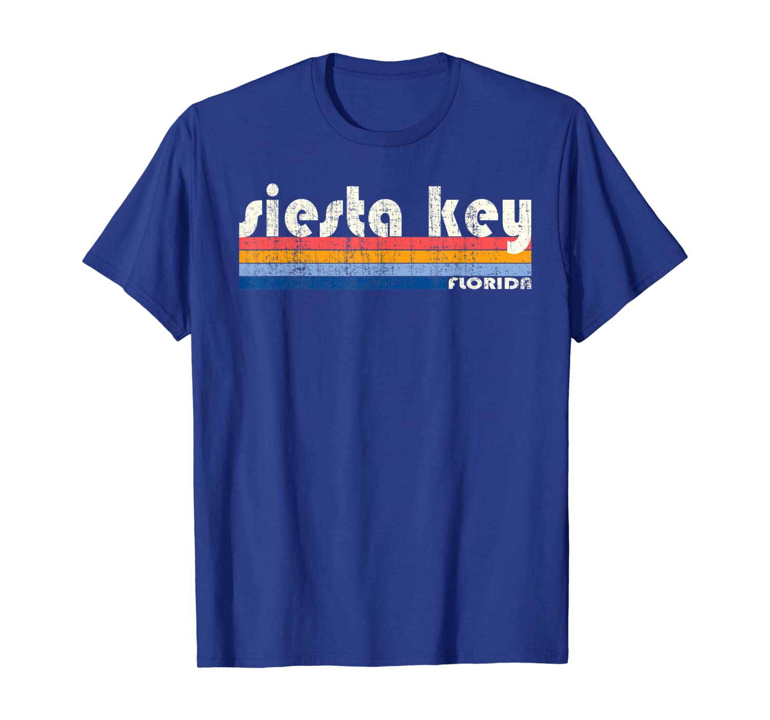 

Vintage 70s 80s Style Siesta Key FL T-Shirt, White;black