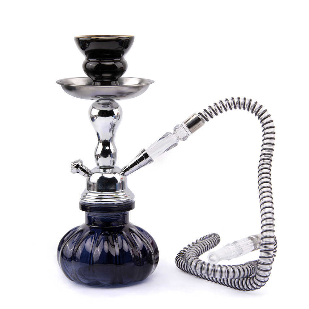 

Arabian small single double pipe hookah