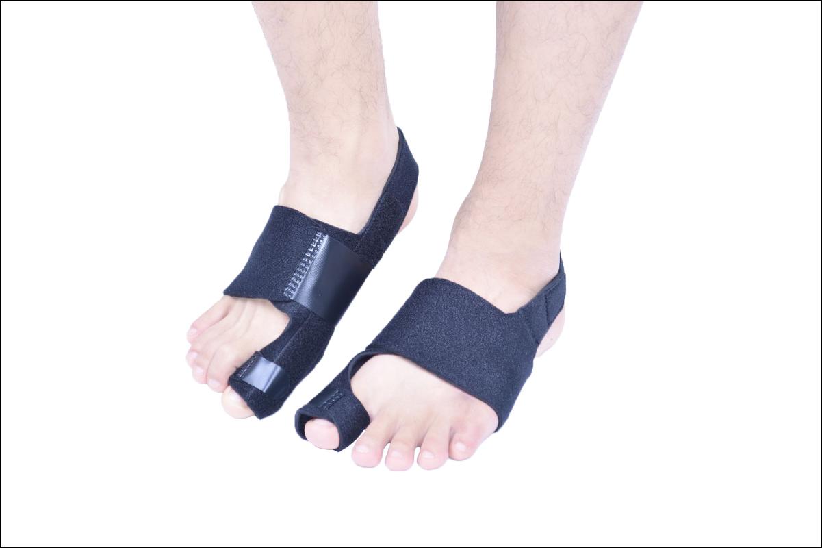 

Ankle Support 1 Pair Brace Foot Toe Separator Authentic Big Thumb Valgus Corrector Bone Aligner Nylon Black Color