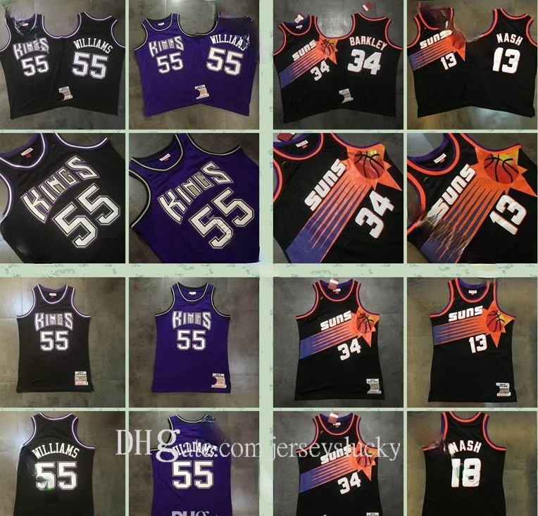 

Authentic Stitched Mitchell & Ness Basketball Jersey Mens 55 Dikembe Mutombo 8 Steve Smith 3 Allen Iverson Mitchell & Ness Swingman Jersey, Black;red