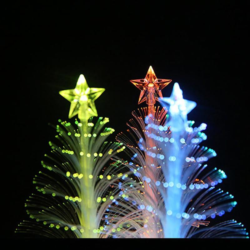 

Christmas Decorations Diffuse Reflection Gift Tree Creative Colorful Flashing Night Light Home Decoration 2 Pcs