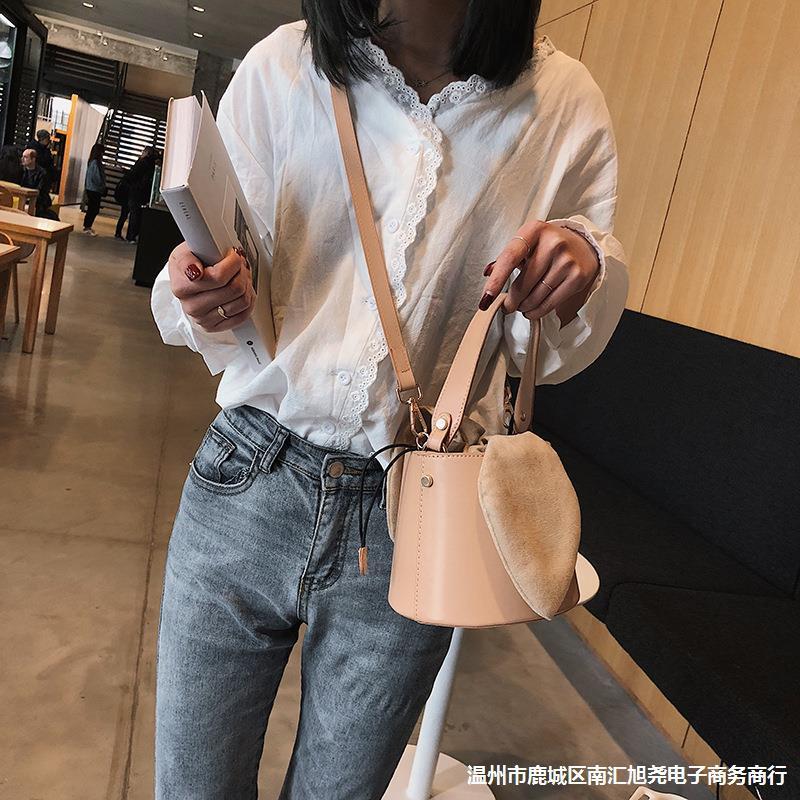 

Fashion Net Red Bucket Bag Cross Body, Beige