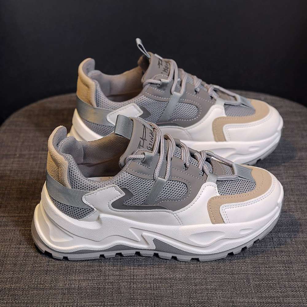 

shoes Pop women's Casual fashion 2021 spring new Korean thick bottomed versatile sports show foot small casual LE0G 44NH, Black