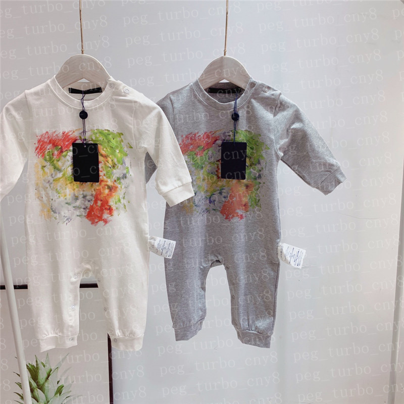 

Classic Letter Baby Rompers Jumpsuits Soft Comfortable Kids Onesies Clothing Infant Girls Boys Romper Long Sleeve, Blue