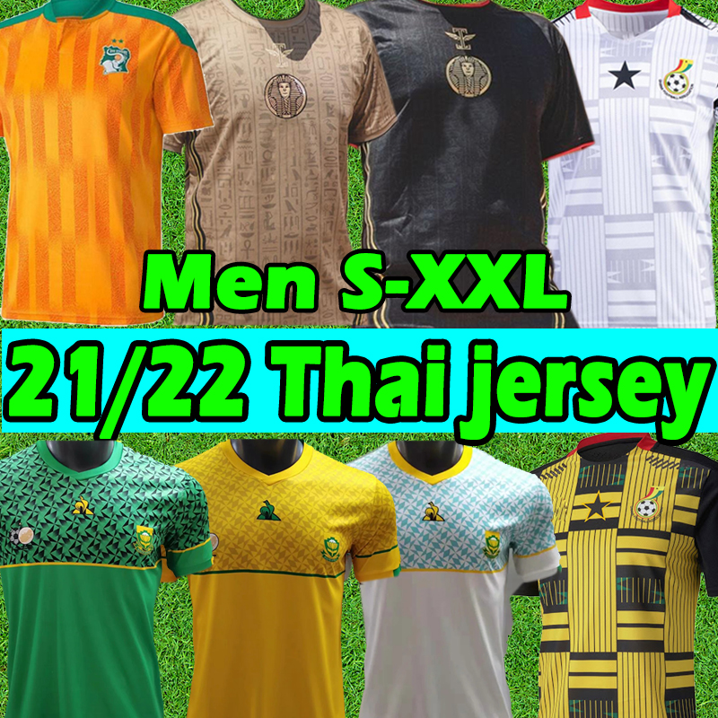 

2021 Ancient Egypt soccer jerseys Africa national team Cote d Ivoire ivory coast Ghana M.SALAH #10 Tunisia DROGBA Home Away third jersey Men football shirts, Aiji 2021 home