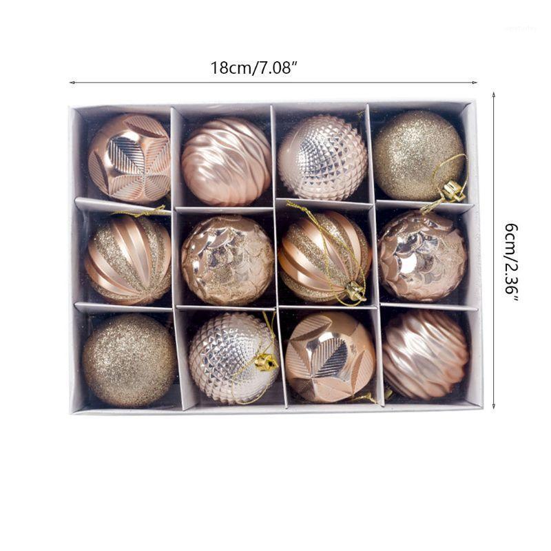 

Party Decoration 12 Pcs Shining Christmas Ball Small Shatterproof Tree Hanging Decorate