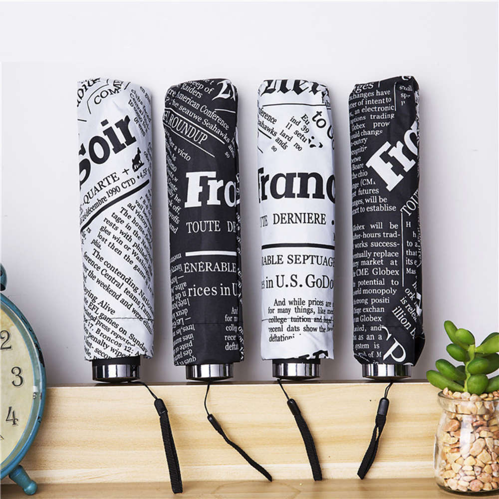 

Umbrella, sun umbrella, spaper, black gum sunscreen three fold umbrella