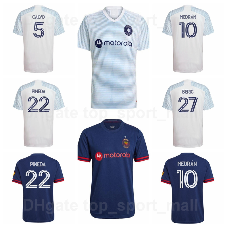 

Chicago Soccer Fire 2021 2022 FC 8 Luka Stojanovic Jerseys 9 Nnamdi Chinonso Offor 11 Przemyslaw Frankowski Navy Blue White Football Shirt Kits MEN, Black;yellow