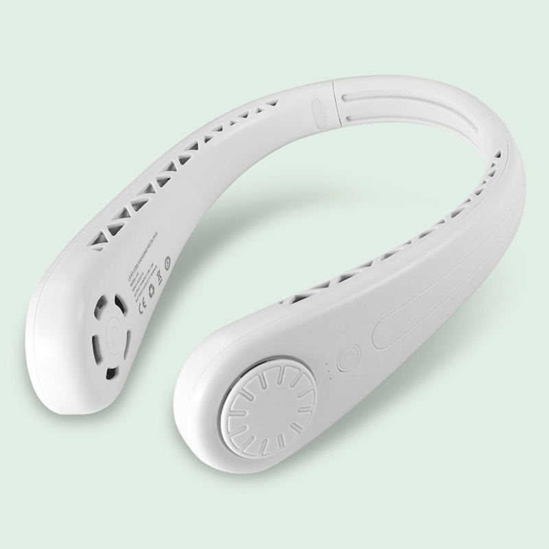 

Hands-free Electric Fans Mini Portable USB Rechargeable Outdoor Sports 360 Degree Rotating Lazy Hanging Neck Band Fan