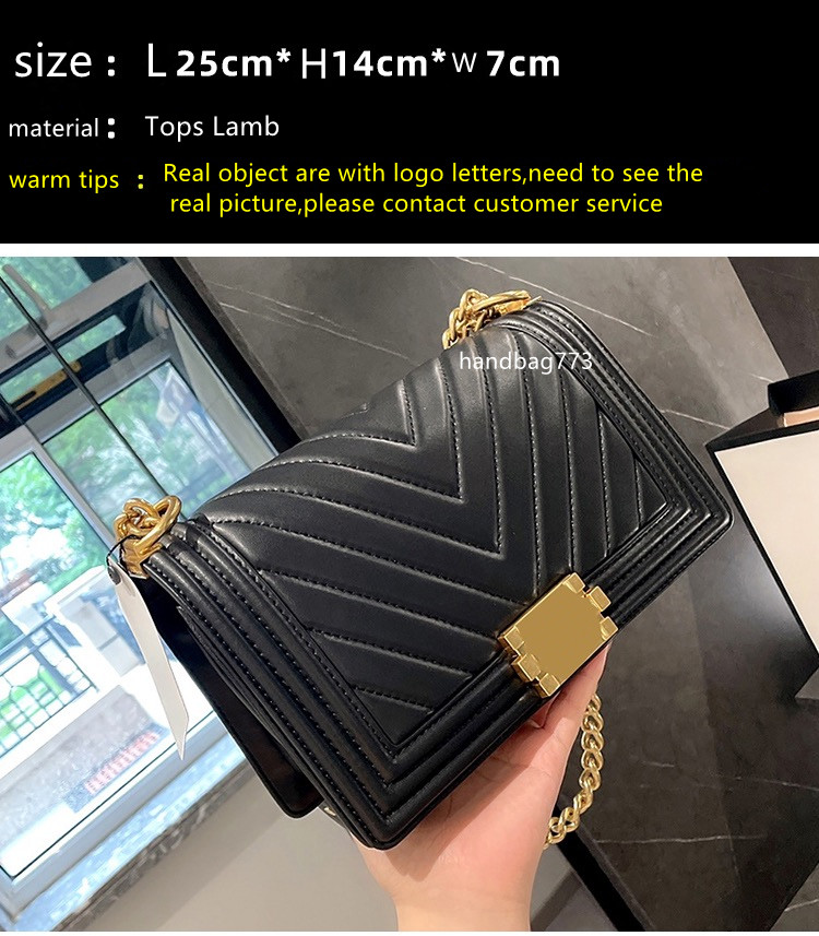 

5A top quality brand luxury Designer Women Bags 2021 caviar Leather Shoulder purse black gold silver Chain crossbody clutch pochette envelop