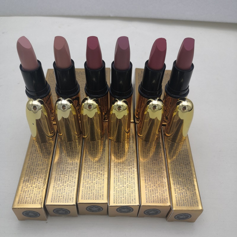 

matte lipstick Luster Lipsticks Frost Sexy 3g NO:846 sweet smell with English Name 12 Different Colors waterproof, Mixed color