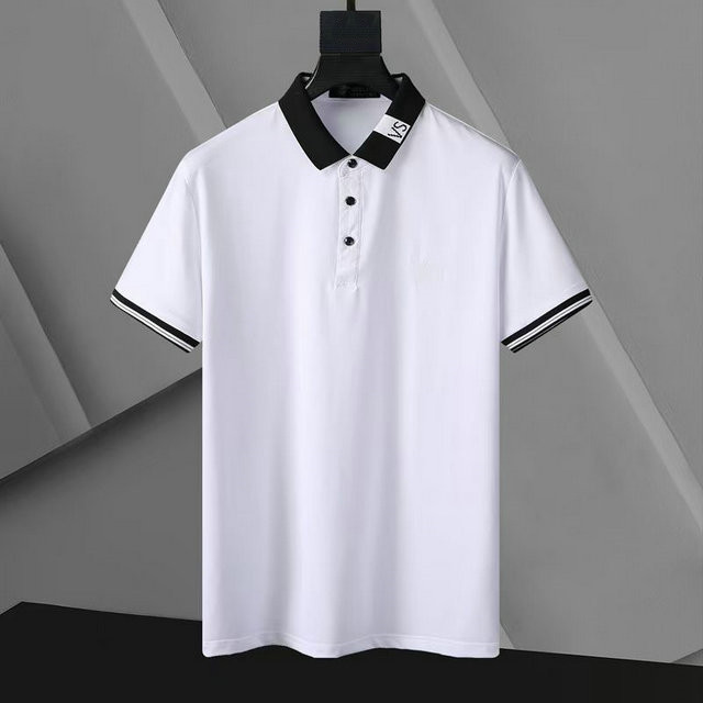 

Luxury Casual mens T shirt breathable polo Wear designer Short sleeve T-shirt 100% cotton high quality wholesale black and white size M~3XL@11