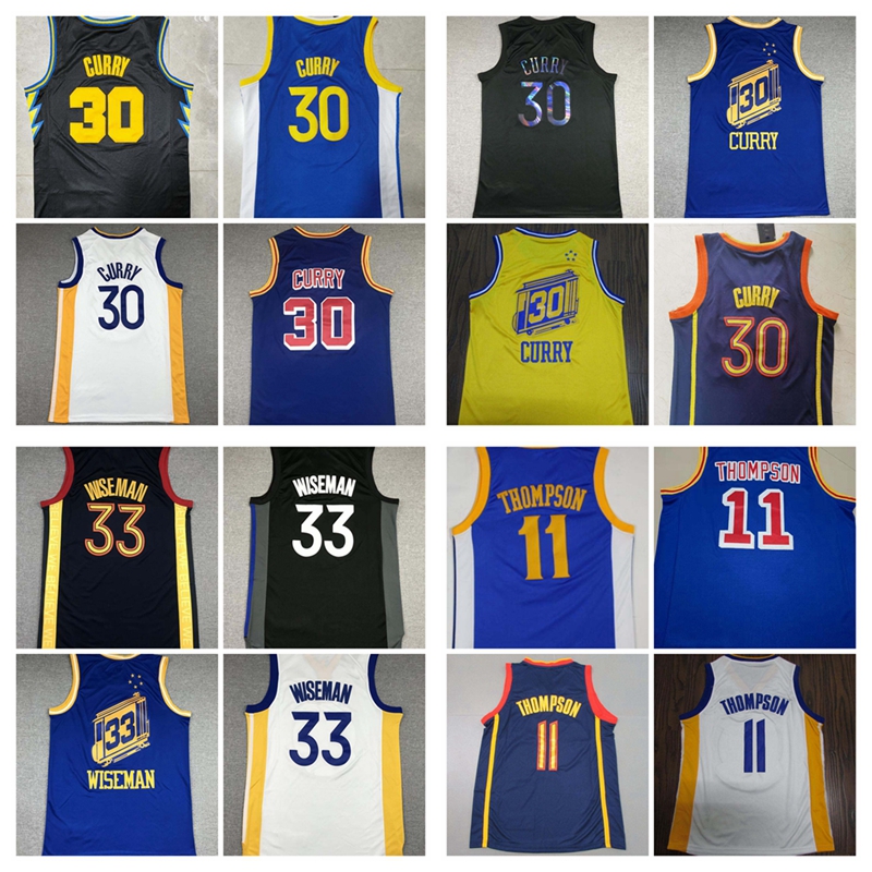 

basketball jersey Men Stephen Curry Klay Thompson James Wiseman swingmen jerseys