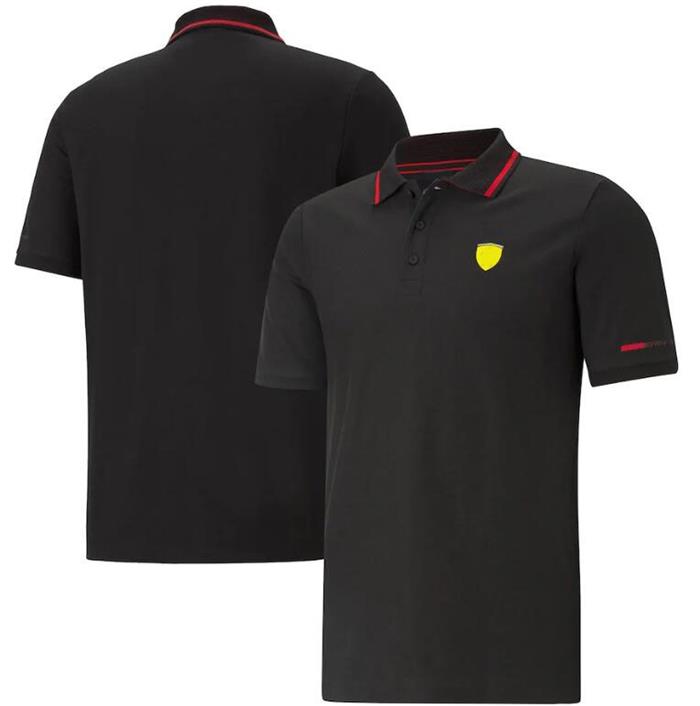 F1 racing suit polo shirt sports lapel short sleeve polyester quick-drying can be customized-image-678980218