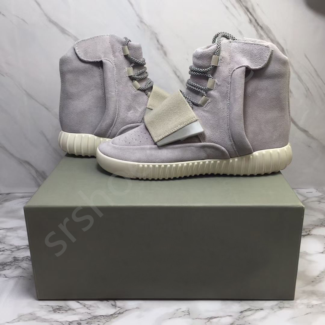 

750 Men Desert Rat High tenis shading Shoes Glow dark Grey gum Light brown Triple Black leather Boot Runner hiking trainers outdoor Athletic sneakers Size 40-46, For balance;no shoes