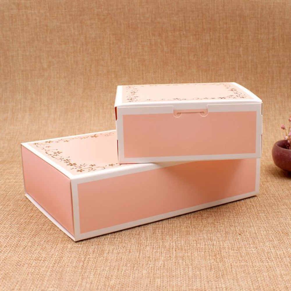 

6 Grains Flower Pink Gift Paper Box Slide Open Moon Cake Box Chocolate Packaging Gift Boxes