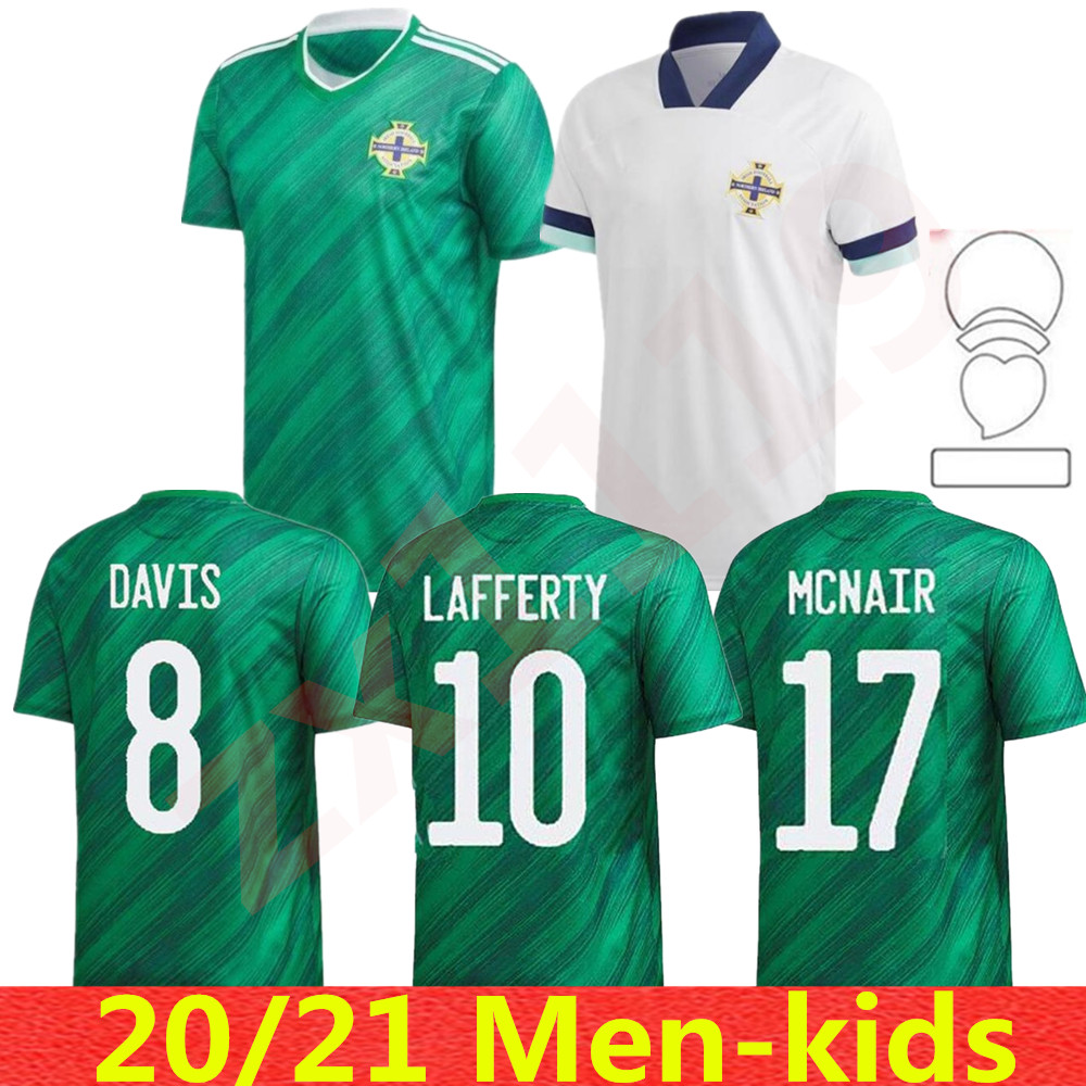 

2021 Northern Ireland Soccer Jerseys away white  21 EVANS LEWIS football shirt LAFFERTY WASHINGTON men kids kit uniforms, Men size s-xxl
