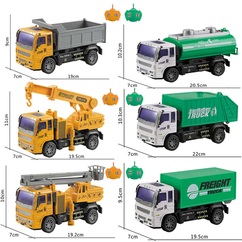 

Electric/RC Car Remote control engineering vehicle simulation electric model toy garbage fire truck crane mixer
