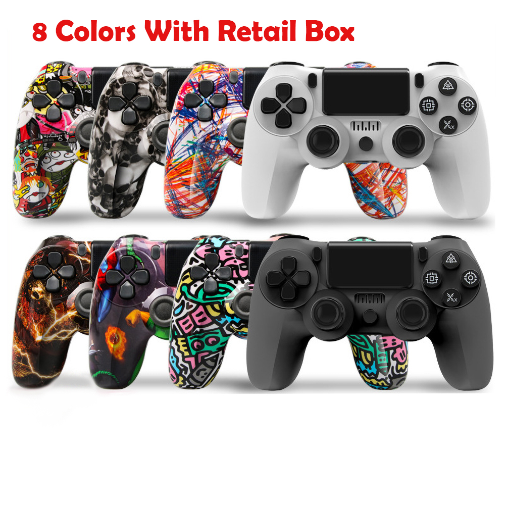 

8 Colors Bluetooth Wireless Gamepad Controller For PS4 Four generations 4.0 With Retail package box EU and US