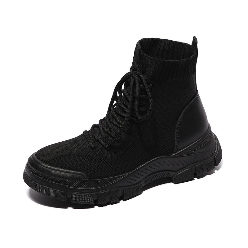 

Boots Men Canvas Army Combat Style Fashion High-top Military Ankle Men's Shoes Comfortable Camo Sneakers Big Size, Black