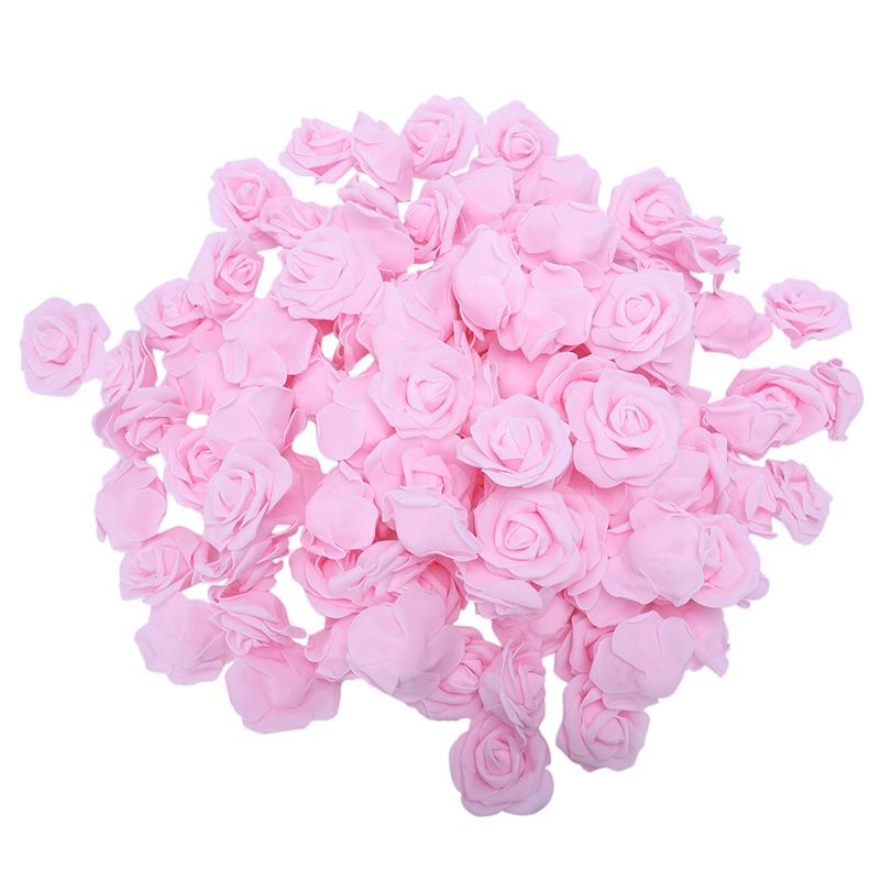 

Decorative Flowers & Wreaths High Quality 100pcs / Bag 6cm Foam Rose Heads Artificial Flower Wedding Decoration, White