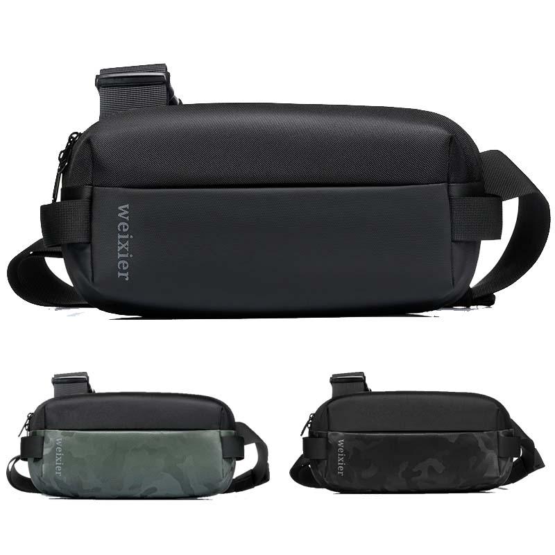 

Waist Bags Casual Fanny Pack Banane Sac Chest Bag Camouflage Men's Women Purse Male Belt Zipper Phone Holder Fashion Bum, Black