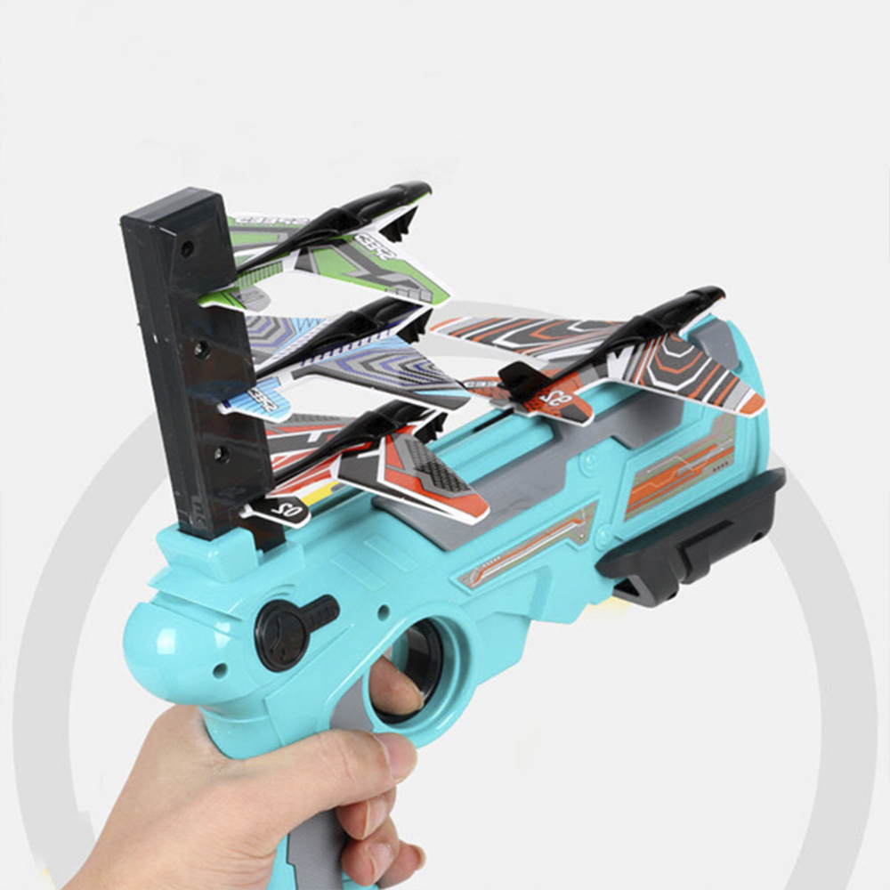 

Funny children catapult foam airplane launcher model boy toy gun
