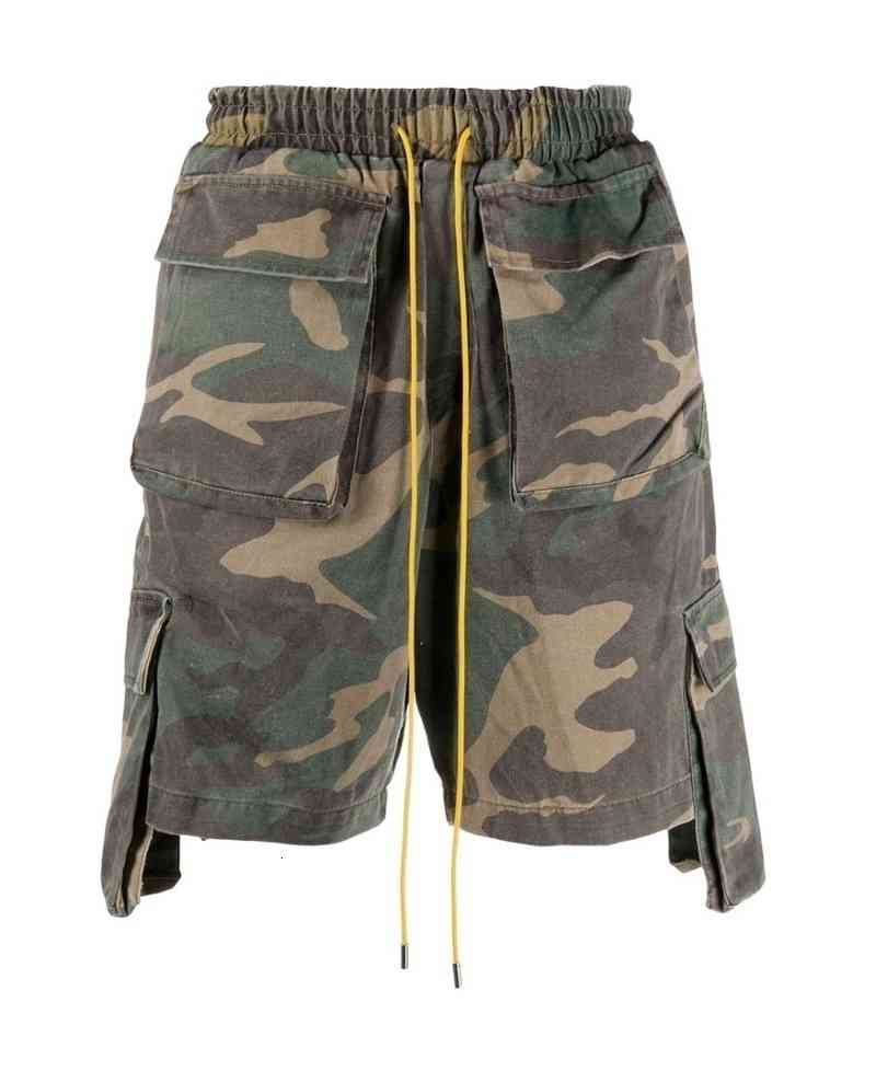 

20ss 2021 New Cargo Camouflage 1:1 High Quality Men Women West Hip Hop Pockets Gym Rhude Shorts Mdu2 Gptlin Stock, Black3