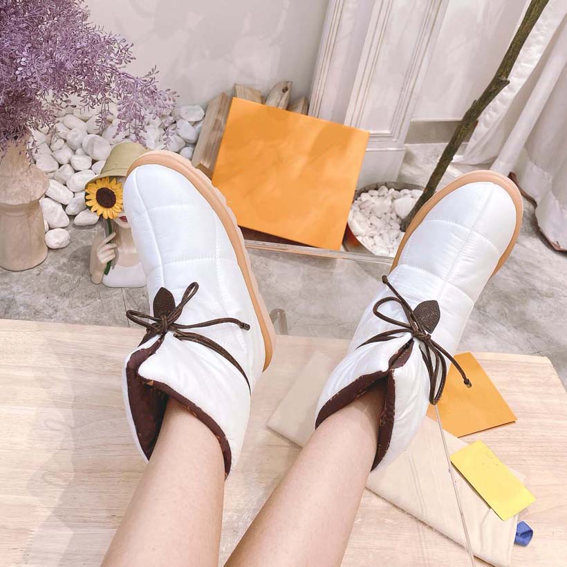 

Women Designer Boots Brand Booties the Comfort Boot Warm Winter Comes in Water-repellent Nylon With Down Filling and Can Be worn Outdoors as Well Indoors, #6