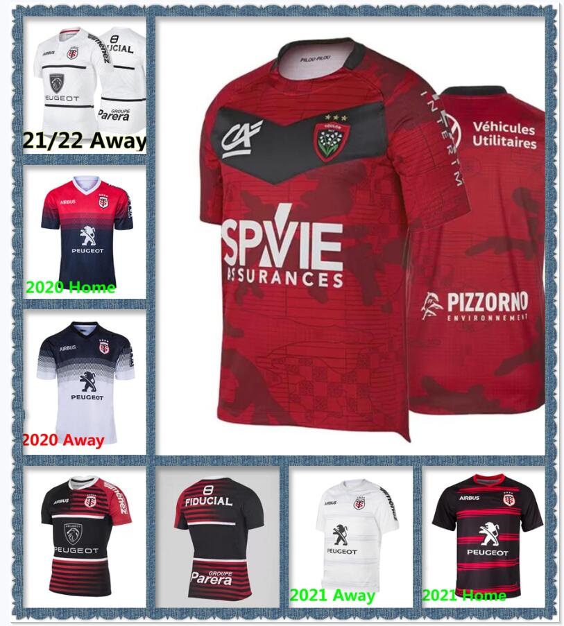 

3XL 4XL 5XL Toulouse Munster city Rugby Jerseys 2021 2022 Home Away champion 19 20 STADE TOULOUSAIN League jersey Lentulus Shirts Leisure sports, Green