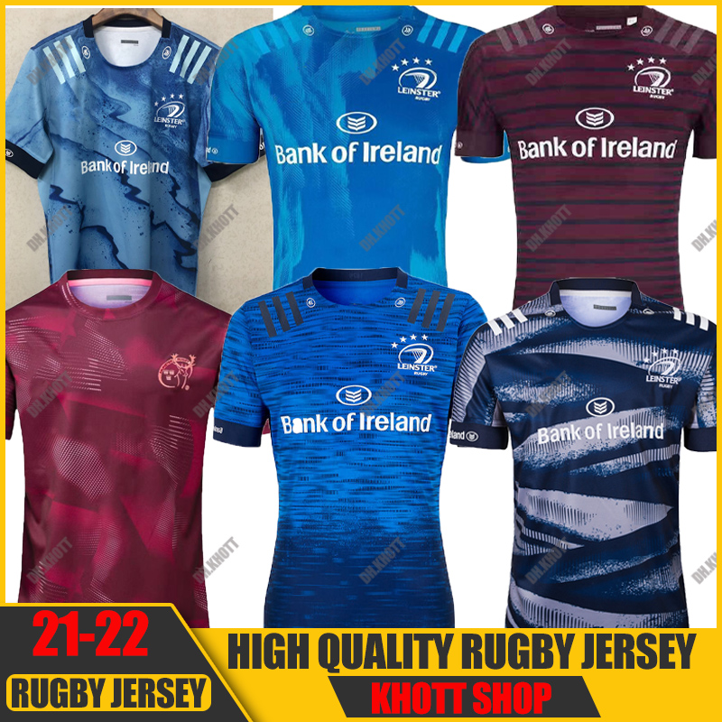 

2021 LEINSTER ALTERNATE JERSEY rugby Jerseys League shirt EUROPEAN shirts Mens Size S-5XL, Black;gray