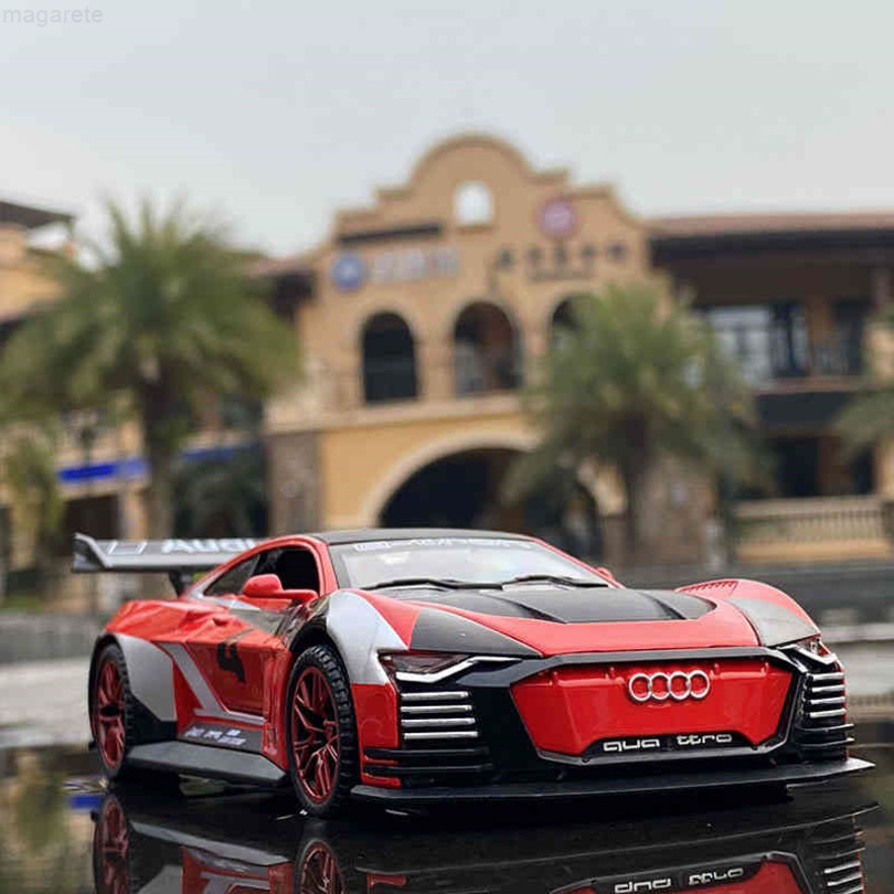 Audi GT Le s sports 1:32 ratio, die-casting alloy and metal model car, high simulation collection, children's toys-image-740192104
