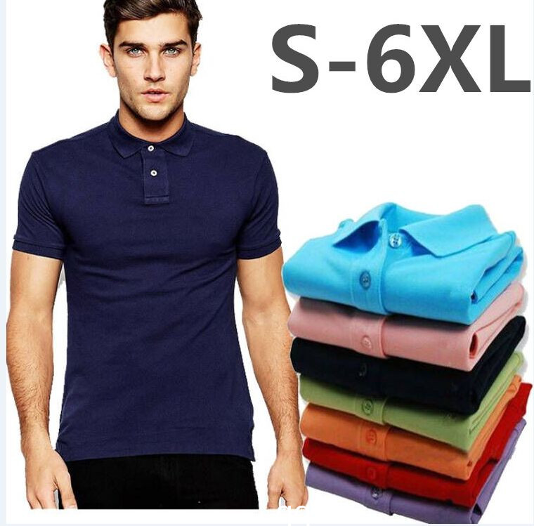 

Summer Casual Slim Fit Men Breathable Solid Short Sleeve Polo Shirt Cotton Crocodile Embroidery Polos Male 21 Color, White;black