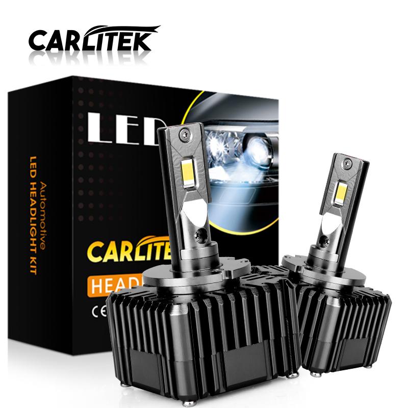 

Car Headlights CARLitek LED Headlamp Bulb D1S 6000K White CSP To Replace HID Conversion Light 20000LM 12V Square Assembly Fog Kit XQ