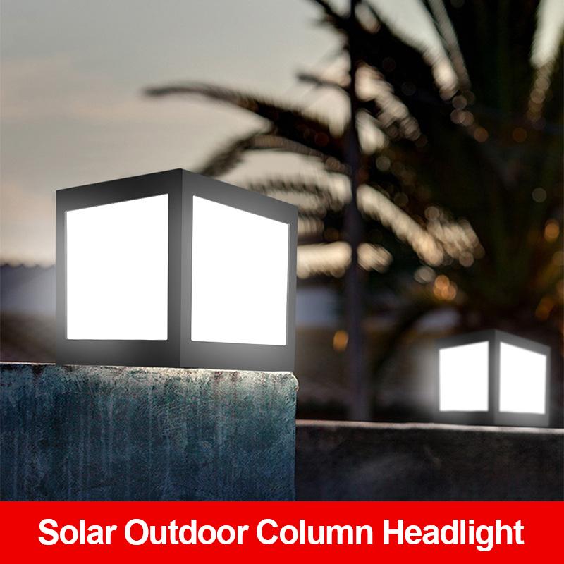 

Solar Lamps Column Courtyard Light Garden Villa Head Wall Outdoor Waterproof Rural Landscape Lamp Gate Street