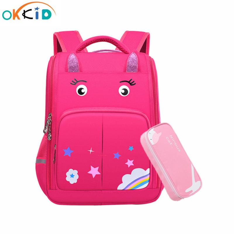 

Elementary School Bags For Girls 6-12 Years Boys Waterproof Backpack Student Book Bag Gifts Kids Pen Pencil